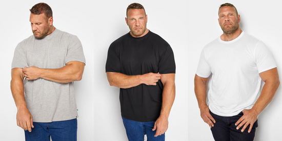 T-SHIRT ΜΠΛΟΥΖΑΚΙ ΥΠΕΡΜΕΓΕΘΟΣ ΣΕ 8 ΑΠΟΧΡΩΣΕΙΣ 4XL,5XL,6XL   C/P1100