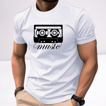 Ανδρικα t-shirt Cotton Point με τυπωμα σε 7 αποχρωσεις CASSETA
