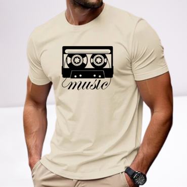 Ανδρικα t-shirt Cotton Point με τυπωμα σε 7 αποχρωσεις CASSETA