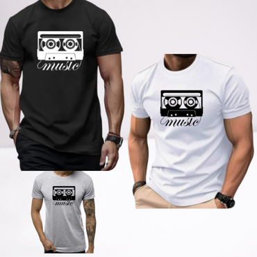 Ανδρικα t-shirt Cotton Point με τυπωμα σε 7 αποχρωσεις CASSETA