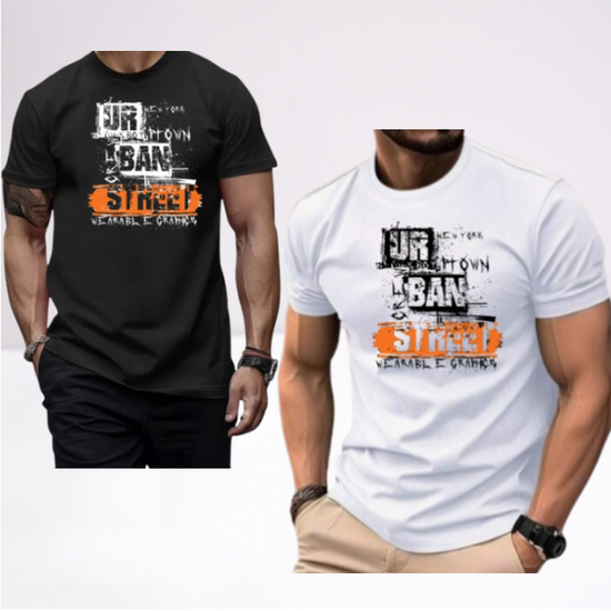 Ανδρικα t-shirt Cotton Point με τυπωμα σε 7 αποχρωσεις URBAN