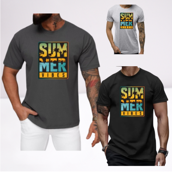 Ανδρικα t-shirt Cotton Point με τυπωμα σε 7 αποχρωσεις SUMMER