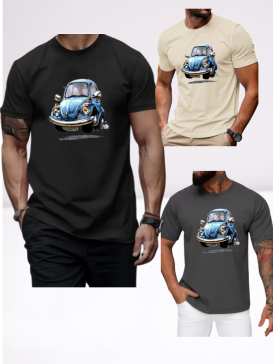 Ανδρικα t-shirt Cotton Point με τυπωμα σε 7 αποχρωσεις  SKARAVAIOS