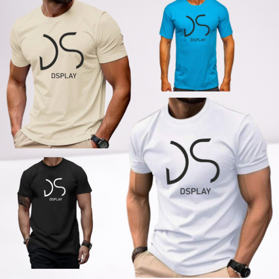 Ανδρικα t-shirt Cotton Point με τυπωμα σε 8 αποχρωσεις  dsplay NEW